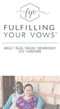 Mobile Screenshot of fulfillingyourvows.com